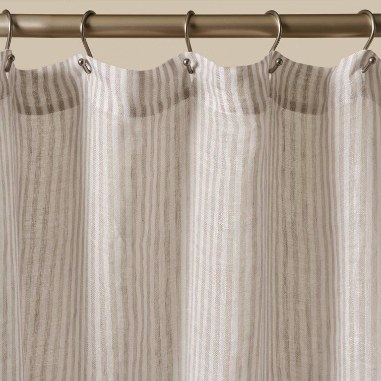 VORLOOM Linen Shower Curtain