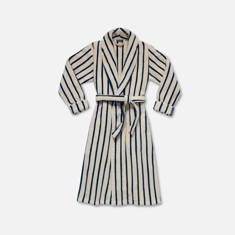 VORLOOM Super-Plush Robe Blue check pattern