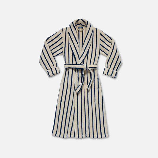 VORLOOM Super-Plush Robe Blue check pattern