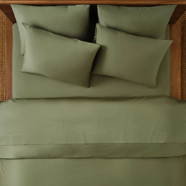 VORLOOM Luxe Sateen Core Sheet Set Grass green