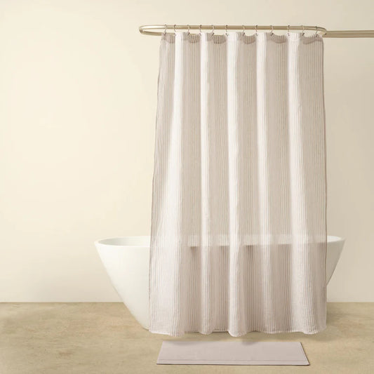 VORLOOM Linen Shower Curtain