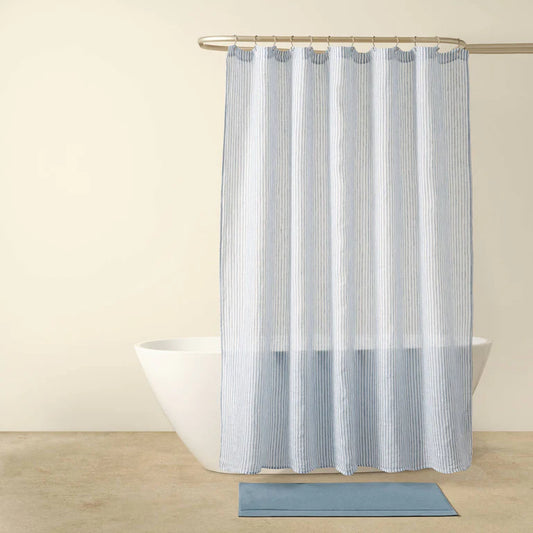 VORLOOM Linen Shower Curtain