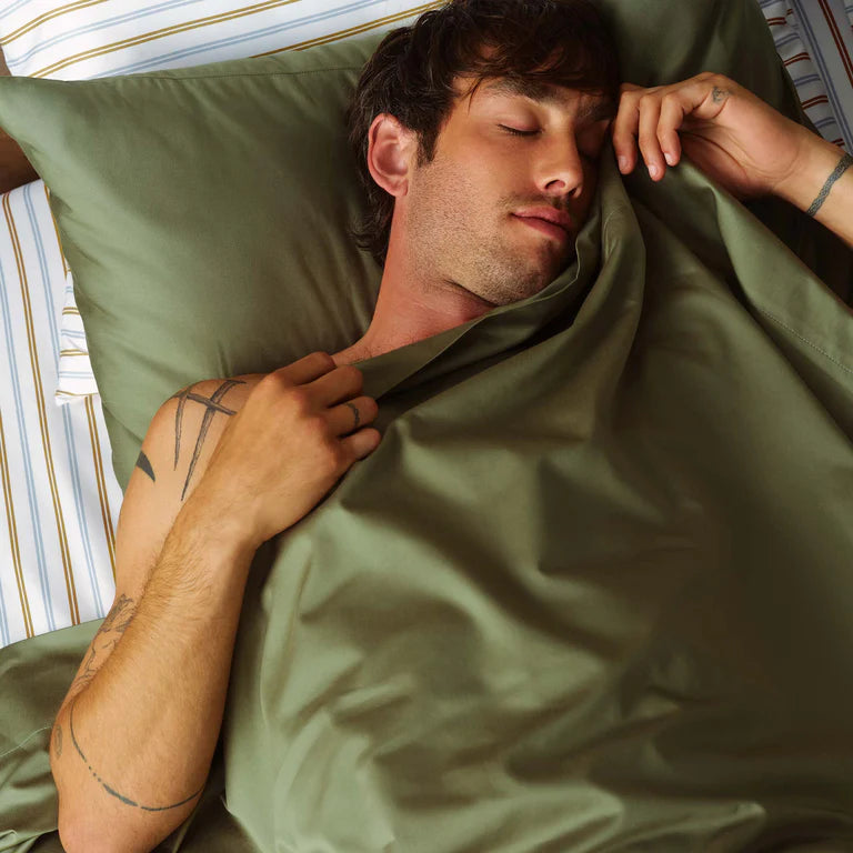 VORLOOM Luxe Sateen Core Sheet Set Grass green